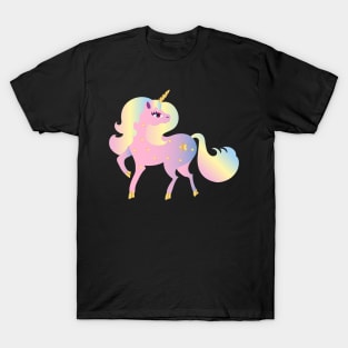 Unicorn Illustration Pastel Unicorn Shirt T-Shirt